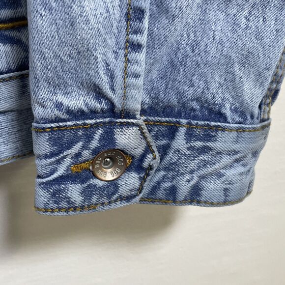 BDG Urban Outfitters Acid Wash Oversized Jean Jacket Blue Size Small - Picture 7 of 13